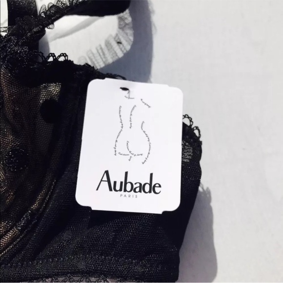 Sold Aubade Black Polka Dot Extrait De Flirt Bra - Picture 7 of 7